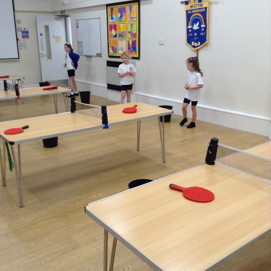 Table Tennis with        Mr Kershaw, Premier Education.